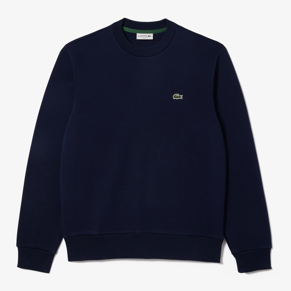 Lacoste Navy Fleece Crewneck Sweater